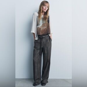 Zara belted pants